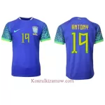 Koszulka Brazylia Antony 19 MŚ 2022 Wyjazdowa