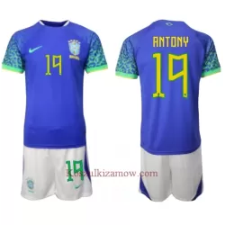 Koszulka Brazylia Antony 19 MŚ 2022 Wyjazdowa Dziecięca Koszulka Brazylia Antony 19 MŚ 2022 Wyjazdowa Dziecięca