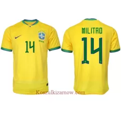 Koszulka Brazylia Eder Militao 14 MŚ 2022 Domowa Koszulka Brazylia Eder Militao 14 MŚ 2022 Domowa