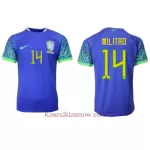 Koszulka Brazylia Eder Militao 14 MŚ 2022 Wyjazdowa