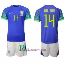 Koszulka Brazylia Eder Militao 14 MŚ 2022 Wyjazdowa Dziecięca Koszulka Brazylia Eder Militao 14 MŚ 2022 Wyjazdowa Dziecięca