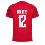 Koszulka Dania Kasper Dolberg 12 MŚ 2022 Domowa