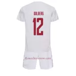 Koszulka Dania Kasper Dolberg 12 MŚ 2022 Wyjazdowa Dziecięca