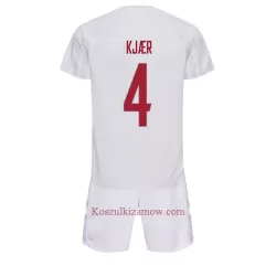 Koszulka Dania Simon Kjaer 4 MŚ 2022 Wyjazdowa Dziecięca Koszulka Dania Simon Kjaer 4 MŚ 2022 Wyjazdowa Dziecięca