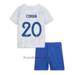 Koszulka Francja Kingsley Coman 20 MŚ 2022 Wyjazdowa Dziecięca Koszulka Francja Kingsley Coman 20 MŚ 2022 Wyjazdowa Dziecięca