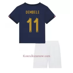 Koszulka Francja Ousmane Dembele 11 MŚ 2022 Domowa Dziecięca Koszulka Francja Ousmane Dembele 11 MŚ 2022 Domowa Dziecięca