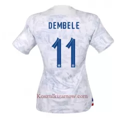 Koszulka Francja Ousmane Dembele 11 MŚ 2022 Wyjazdowa Damska Koszulka Francja Ousmane Dembele 11 MŚ 2022 Wyjazdowa Damska