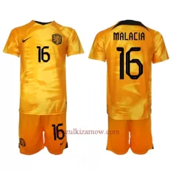 Koszulka Holandia Tyrell Malacia 16 MŚ 2022 Domowa Dziecięca Koszulka Holandia Tyrell Malacia 16 MŚ 2022 Domowa Dziecięca