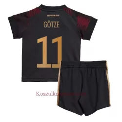 Koszulka Niemcy Mario Gotze 11 MŚ 2022 Wyjazdowa Dziecięca Koszulka Niemcy Mario Gotze 11 MŚ 2022 Wyjazdowa Dziecięca