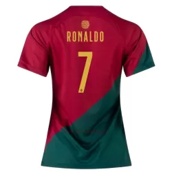 Koszulka Portugalia Cristiano Ronaldo 7 MŚ 2022 Domowa Damska Koszulka Portugalia Cristiano Ronaldo 7 MŚ 2022 Domowa Damska