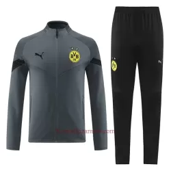 Borussia Dortmund Komplet Kurtki Treningowej 2022-23 Szary Borussia Dortmund Komplet Kurtki Treningowej 2022-23 Szary