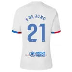 Koszulka FC Barcelona Frenkie de Jong 21 23/24 Wyjazdowa
