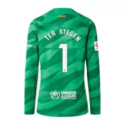Koszulka Bramkarska FC Barcelona Ter Stegen 1 23/24 Domowa Długi Rękaw Koszulka Bramkarska FC Barcelona Ter Stegen 1 23/24 Domowa Długi Rękaw