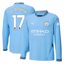 Koszulka Manchester City De Bruyne 17 24/25 Domowa Długi Rękaw Koszulka Manchester City De Bruyne 17 24/25 Domowa Długi Rękaw