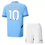 Koszulka Manchester City Grealish 10 24/25 Domowa Dziecięca