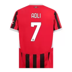 Koszulka AC Milan Adli 7 24/25 Domowa Koszulka AC Milan Adli 7 24/25 Domowa