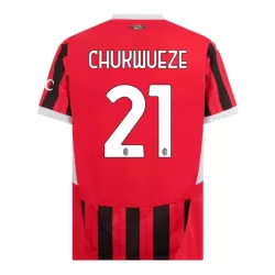 Koszulka AC Milan Chukwueze 21 24/25 Domowa Koszulka AC Milan Chukwueze 21 24/25 Domowa