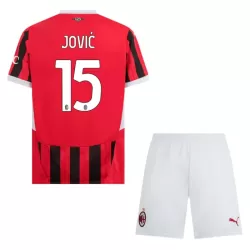 Koszulka AC Milan Jovic 15 24/25 Domowa Dziecięca Koszulka AC Milan Jovic 15 24/25 Domowa Dziecięca