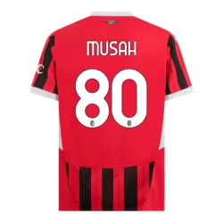 Koszulka AC Milan Musah 80 24/25 Domowa Koszulka AC Milan Musah 80 24/25 Domowa