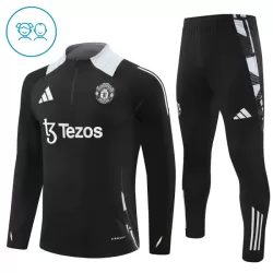 Manchester United Zestaw Bluzy Treningowej 24/25 Czarny Dziecięca Manchester United Zestaw Bluzy Treningowej 24/25 Czarny Dziecięca