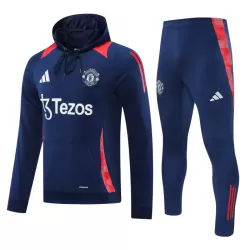 Manchester United Hoodie Zestaw Bluzy Treningowej 24/25 Marynarka-Wojenna Manchester United Hoodie Zestaw Bluzy Treningowej 24/25 Marynarka-Wojenna