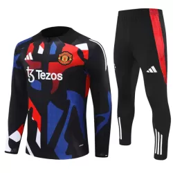 Manchester United Zestaw Bluzy Treningowej 24/25 Czarny Manchester United Zestaw Bluzy Treningowej 24/25 Czarny