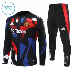 Manchester United Zestaw Bluzy Treningowej 24/25 Czarny Dziecięca Manchester United Zestaw Bluzy Treningowej 24/25 Czarny Dziecięca