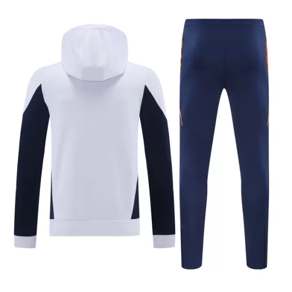 Real Madryt Hoodie Zestaw Bluzy Treningowej 24/25 Biały