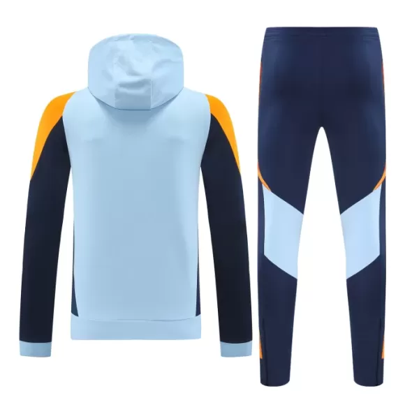 Real Madryt Hoodie Zestaw Bluzy Treningowej 24/25 Niebieski