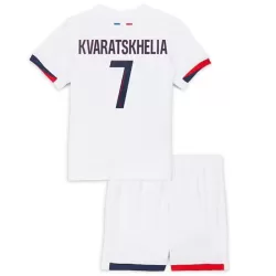 Koszulka Paris Saint-Germain Kvaratskhelia 7 24/25 Wyjazdowa Dziecięca
