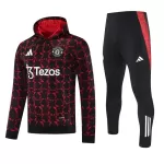 Manchester United Hoodie Zestaw Bluzy Treningowej 24/25 Czerwony