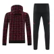 Manchester United Hoodie Zestaw Bluzy Treningowej 24/25 Czerwony