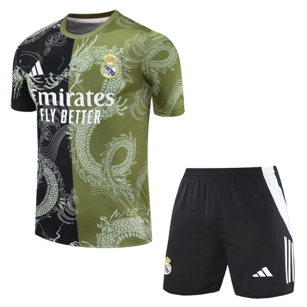 Koszulka Real Madryt Dragon 24/25 Zielony Dziecięca Koszulka Real Madryt Dragon 24/25 Zielony Dziecięca