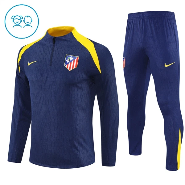 Atlético Madryt Zestaw Bluzy Treningowej 25/26 Marynarka-Wojenna Dziecięca Atlético Madryt Zestaw Bluzy Treningowej 25/26 Marynarka-Wojenna Dziecięca