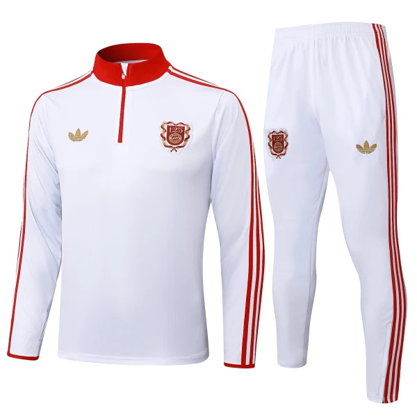 FC Bayern Monachium Zestaw Bluzy Treningowej 24/25 Biały FC Bayern Monachium Zestaw Bluzy Treningowej 24/25 Biały