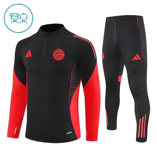FC Bayern Monachium Zestaw Bluzy Treningowej 25/26 Czarny Dziecięca FC Bayern Monachium Zestaw Bluzy Treningowej 25/26 Czarny Dziecięca