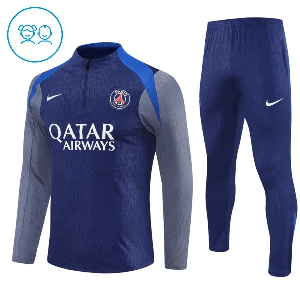 Paris Saint-Germain Zestaw Bluzy Treningowej 25/26 Marynarka-Wojenna Dziecięca Paris Saint-Germain Zestaw Bluzy Treningowej 25/26 Marynarka-Wojenna Dziecięca
