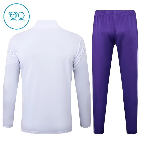 Real Madryt Zestaw Bluzy Treningowej 25/26 Biały Dziecięca