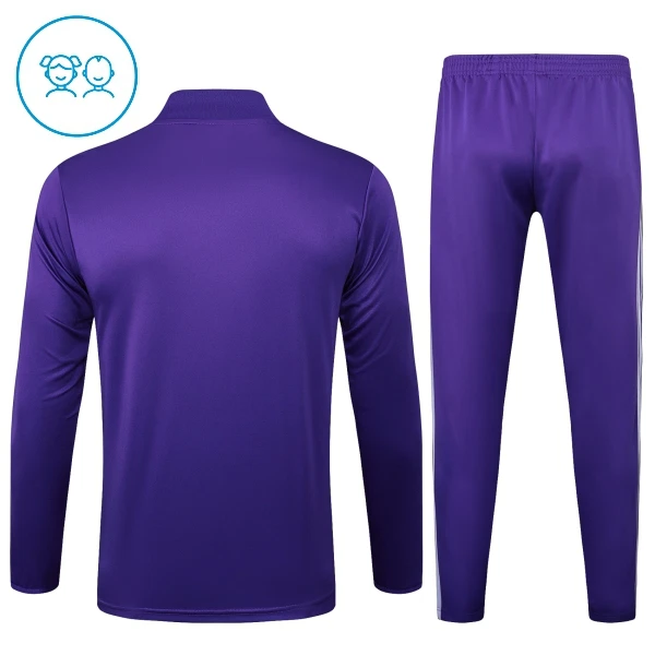 Real Madryt Zestaw Bluzy Treningowej 25/26 Fioletowy Dziecięca