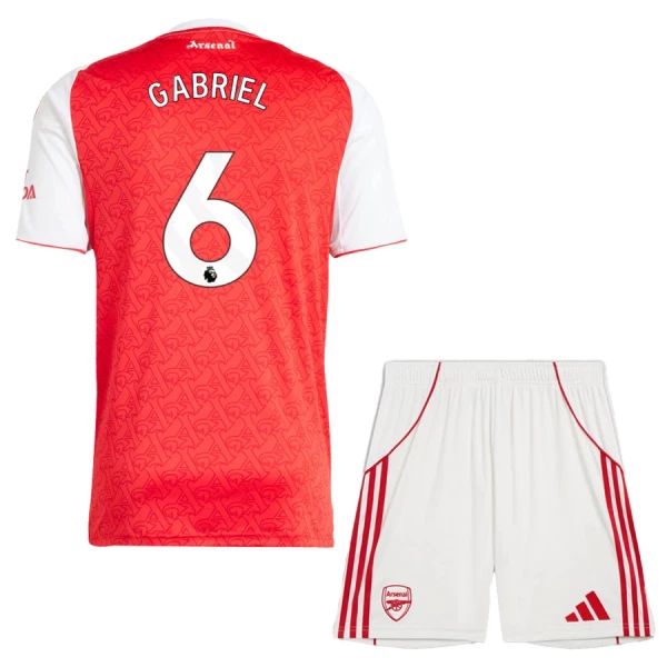 Koszulka Arsenal Gabriel 6 25/26 Domowa Dziecięca Koszulka Arsenal Gabriel 6 25/26 Domowa Dziecięca