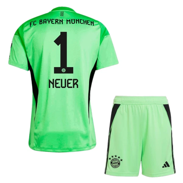 Koszulka Bramkarska FC Bayern Monachium Neuer 1 25/26 Zielony Dziecięca Koszulka Bramkarska FC Bayern Monachium Neuer 1 25/26 Zielony Dziecięca