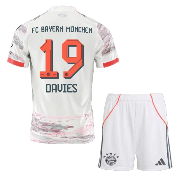 Koszulka FC Bayern Monachium Alphonso Davies 19 25/26 Wyjazdowa Dziecięca Koszulka FC Bayern Monachium Alphonso Davies 19 25/26 Wyjazdowa Dziecięca