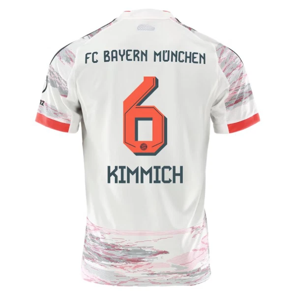 Koszulka FC Bayern Monachium Joshua Kimmich 6 25/26 Wyjazdowa Koszulka FC Bayern Monachium Joshua Kimmich 6 25/26 Wyjazdowa
