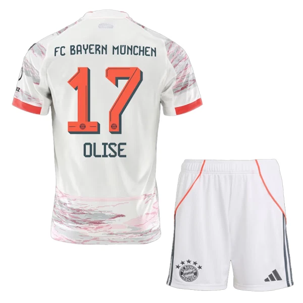 Koszulka FC Bayern Monachium Olise 17 25/26 Wyjazdowa Dziecięca Koszulka FC Bayern Monachium Olise 17 25/26 Wyjazdowa Dziecięca