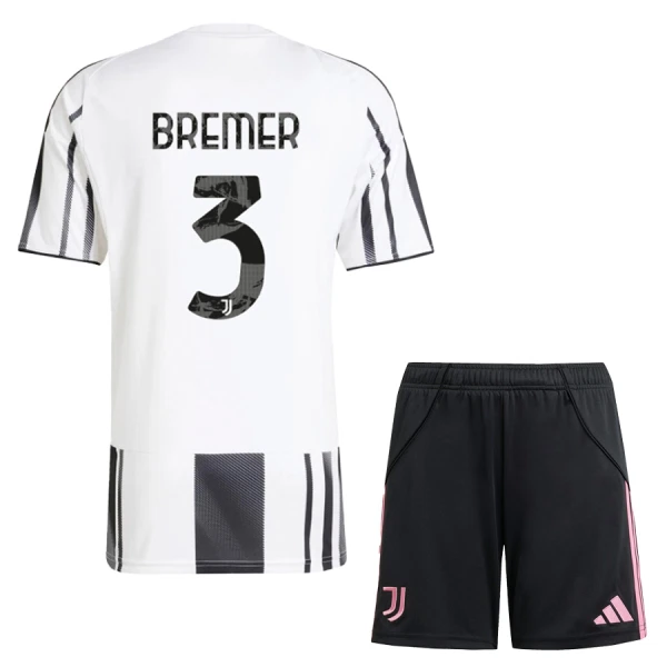 Koszulka Juventus FC Bremer 3 25/26 Domowa Dziecięca Koszulka Juventus FC Bremer 3 25/26 Domowa Dziecięca