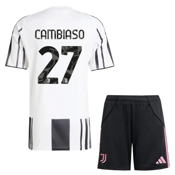 Koszulka Juventus FC Cambiaso 27 25/26 Domowa Dziecięca Koszulka Juventus FC Cambiaso 27 25/26 Domowa Dziecięca