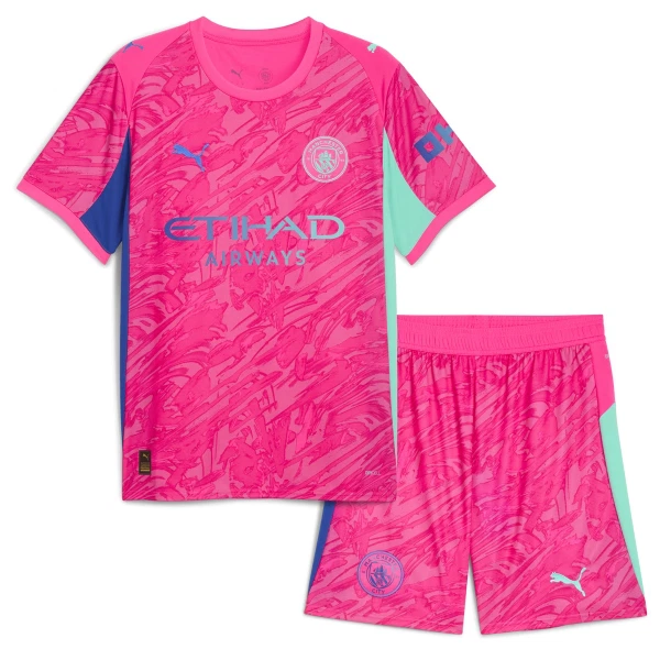 Koszulka Bramkarska Manchester City 25/26 Różowy Dziecięca Koszulka Bramkarska Manchester City 25/26 Różowy Dziecięca