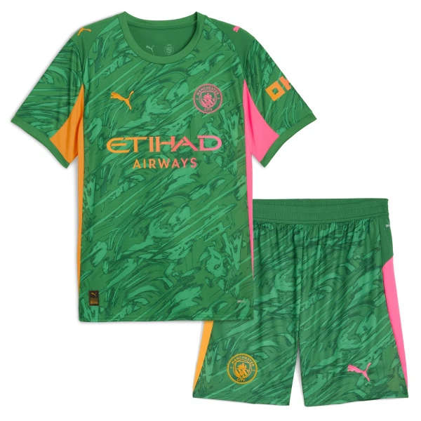 Koszulka Bramkarska Manchester City 25/26 Zielony Dziecięca Koszulka Bramkarska Manchester City 25/26 Zielony Dziecięca