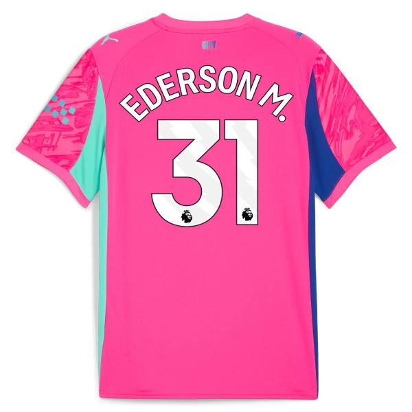 Koszulka Bramkarska Manchester City Ederson M. 31 25/26 Różowy Koszulka Bramkarska Manchester City Ederson M. 31 25/26 Różowy