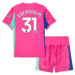 Koszulka Bramkarska Manchester City Ederson M. 31 25/26 Różowy Dziecięca Koszulka Bramkarska Manchester City Ederson M. 31 25/26 Różowy Dziecięca